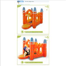 Inflatable thickening indoor household small baby toys children's amusement park equipment naughty castle castle